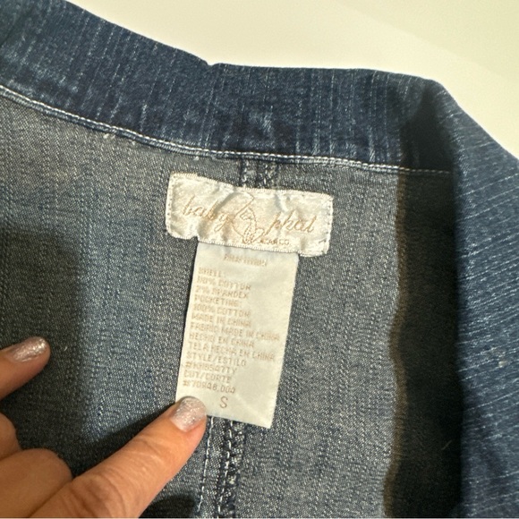 Do not buy pending for a buyer Blue Jeans Metal Cat Logo Jacket S Small T2 - Picture 2 of 5